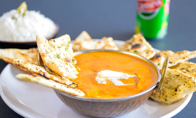 Banana Leaf Culver City - Butter Chicken with Naan
